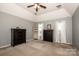 Primary bedroom features vaulted ceiling and furniture at 11024 Hunters Trace None, Charlotte, NC 28262