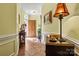 Welcoming foyer featuring stylish decor, arched doorway, and neutral paint at 1119 21St Ne Ave, Hickory, NC 28601