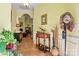 Elegant foyer with decorative table and view into the living area at 1119 21St Ne Ave, Hickory, NC 28601