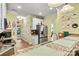 Kitchen bar featuring granite countertops, pendant lighting and modern stainless steel appliances at 1119 21St Ne Ave, Hickory, NC 28601