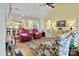 Cozy living room featuring comfortable seating, decorative rug, and an open layout to the kitchen at 1119 21St Ne Ave, Hickory, NC 28601