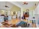 Bright living room featuring comfortable seating, TV, and access to sun room at 1119 21St Ne Ave, Hickory, NC 28601