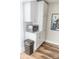 Bright kitchen area featuring white cabinets, stainless microwave, and modern countertops at 1165 Old Salisbury Concord Rd, Concord, NC 28025