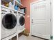 Laundry room featuring modern washer and dryer and storage space at 206 Oxford Place Dr, Fort Mill, SC 29715