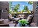 Inviting outdoor patio space, furnished with comfortable seating and offering a glimpse of the city skyline at 217 W 8Th St, Charlotte, NC 28202