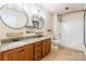 Bathroom featuring a double vanity, granite countertops, and a tub at 2202 Chickasaw Loop, Rock Hill, SC 29732