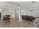 Open floorplan with dining area visible, leading to a connected living area at 247 Timberland Loop, Mooresville, NC 28115