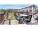 Inviting outdoor patio with modern seating and serene view of lush landscape at 2520 Ensemble Ct, Charlotte, NC 28262