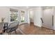 Cozy office space with hardwood floors, natural light, and a view of the backyard at 2558 Deacon Ave, Charlotte, NC 28204
