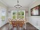 The dining room is a bright space with great natural light and views of the lawn at 3013 Isle Ln, Monroe, NC 28110