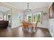 The dining room is a bright space with great natural light and views of the lawn at 3013 Isle Ln, Monroe, NC 28110