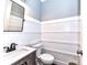 Well-lit bathroom featuring wainscoting, modern fixtures, and a clean, minimalist design at 3057 Drummond Ave, Indian Land, SC 29707