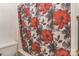 Bathroom shower and toilet with floral shower curtain at 3619 Baywoods Ct, Gastonia, NC 28056