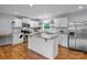 Modern kitchen equipped with stainless steel appliances, granite countertops, and a functional center island at 4009 Dunwoody Dr, Charlotte, NC 28215