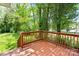 Outdoor deck surrounded by trees and grass at 543 Hampton St, Rock Hill, SC 29730