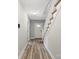 Hallway featuring hardwood floors and a staircase at 543 Hampton St, Rock Hill, SC 29730