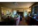 The kitchen features a fireplace, window, and a central island countertop at 6000 S Main St, Salisbury, NC 28147