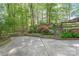 Well-maintained fenced-in backyard with mature plantings and a patio area at 6617 Wannamaker Ln, Charlotte, NC 28226