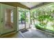 This covered patio offers an enclosed space with views of the private backyard at 749 Petersburg Dr, Fort Mill, SC 29708