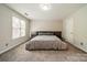 Cozy bedroom featuring neutral tones, carpeted floors, and a full bed frame at 984 Park Slope Dr, Charlotte, NC 28209