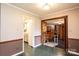 The dining room is conveniently located off the kitchen and features access to basement via lift at 1025 Hefner Nw Dr, Conover, NC 28613