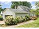 Exterior angle of home with driveway, garage, and deck in the backyard at 109 Terrace Pl, Lincolnton, NC 28092