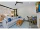 Open living area with neutral colors and views of the modern kitchen at 1118 Jefferson Dr, Charlotte, NC 28270