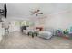 Open-concept living room with stylish decor, recessed lighting, and durable flooring at 1336 26Th Ne Ave, Hickory, NC 28601