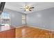 Bedroom featuring hardwood floors, natural light, and neutral paint at 1618 33Rd Ne Ave # 1, Hickory, NC 28601
