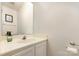 Neutral bathroom with a single sink and vanity at 1720 Forest Side Ln, Charlotte, NC 28213