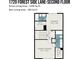 Detailed floor plan showcases the home's second floor layout with bedrooms and bathrooms at 1720 Forest Side Ln, Charlotte, NC 28213