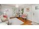 Bright living room with hardwood floors and chandelier lighting at 204 Myers St, Fort Mill, SC 29715
