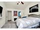 Serene bedroom featuring a fireplace, ensuite bathroom, and neutral decor for a comfortable atmosphere at 2110 Cool Springs Ct, Kannapolis, NC 28083