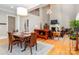 Spacious dining room with seating for four and is adjacent to the living room at 2153 Darian Way, Waxhaw, NC 28173