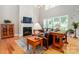 Open-concept living room featuring a fireplace, large windows, and comfortable seating for entertaining at 2153 Darian Way, Waxhaw, NC 28173