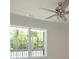 Bright room features a ceiling fan and large window providing ample natural light at 406 W Marion St, Kershaw, SC 29067