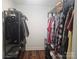 Walk-in closet with shelving and hanging rods for ample storage in a well-organized space at 485 Hilltop Rd, Oakboro, NC 28129