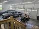 Spacious three car garage with high ceilings, and a golf cart at 485 Hilltop Rd, Oakboro, NC 28129