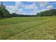 Scenic grassy field surrounded by lush trees under a bright blue sky with fluffy white clouds at 485 Hilltop Rd, Oakboro, NC 28129