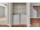 Laundry closet featuring a new white washer and dryer at 542 Goldstaff Ln, Charlotte, NC 28273