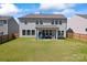 Spacious backyard with covered patio and trampoline, ideal for relaxation and recreation at 6159 Holland St, Fort Mill, SC 29707