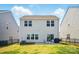 Well-manicured backyard with a patio, grill, and seating, ideal for outdoor gatherings and relaxation at 637 Scotch Meadows Loop, Monroe, NC 28110