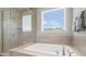 Relaxing bathroom with large tub and glass shower at 660 Daventry Ct # 35, Clover, SC 29710