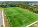 Overhead shot of a well maintained community soccer field surrounded by trees at 660 Daventry Ct # 35, Clover, SC 29710