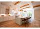 Spacious kitchen with large island, modern appliances, and beautiful lighting at 724 Ideal Way, Charlotte, NC 28203