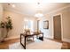 Cozy office space with hardwood floors, soft rug, and ample natural light at 724 Ideal Way, Charlotte, NC 28203