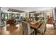 Spacious open-concept living area with wood floors, stylish furniture, and abundant light at 742 Lansdowne Rd, Charlotte, NC 28270