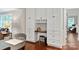 Bright breakfast nook features custom built-in cabinets, drawers, and a small home office space at 9941 Heritage Oak Ln, Waxhaw, NC 28173