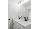 Modern bathroom featuring double sinks, quartz countertops, and black hardware at 119 Longwood Rd # 62, Mooresville, NC 28115
