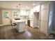 Charming kitchen features stainless steel appliances, granite countertops, island with seating and modern cabinetry at 13131 601 S Hwy, Midland, NC 28107